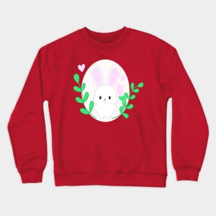 white bunny Crewneck Sweatshirt